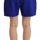 Dsquared² Blue Logo Cotton High Waist Sweatshorts Shorts