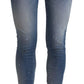 Dsquared² Blue Mid Waist Cropped Twiggy Denim Jeans