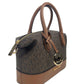 Michael Kors Hyde Small Satchel Crossbody Bag Brown