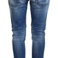 Dsquared² Blue Cotton Low Waist Cropped Cool Girl Denim Jeans