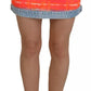 Dsquared² Multicolor Polyester Low Waist A-line Denim Skirt