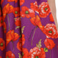 Dolce & Gabbana Multicolor Floral Cotton A-line Knee Length Dress