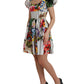 Dolce & Gabbana Multicolor Patchwork Cotton Aline Mini Dress