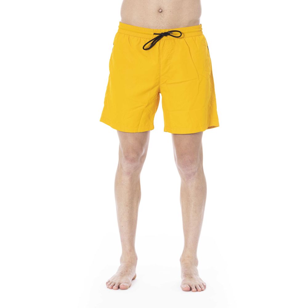 Iceberg Yellow Polyester Men Swim Trunk