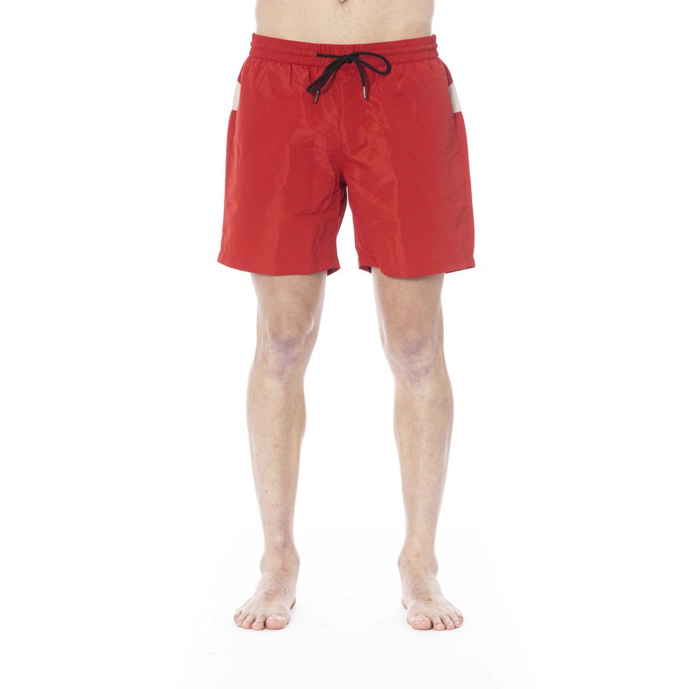 Iceberg Red Polyester Men Swim Trunk