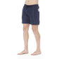 Iceberg Blue Polyester Men Swim Trunk