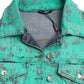 Dolce & Gabbana Green Cotton Tie Dye Cropped Cropped Denim Jacket