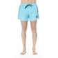 Trussardi Beachwear Light Blue Polyester Men Swim Trunk