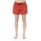 Trussardi Beachwear Red Polyester Men Swim Trunk