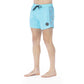 Trussardi Beachwear Light Blue Polyester Men Swim Trunk