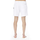 Trussardi Beachwear White Polyester Men Swim Trunk