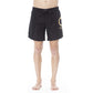 Trussardi Beachwear Black Polyester Men Swim Trunk