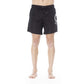 Trussardi Beachwear Black Polyester Men Swim Trunk