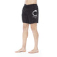 Trussardi Beachwear Black Polyester Men Swim Trunk