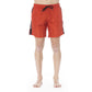 Trussardi Beachwear Red Polyester Men Swim Trunk