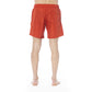 Trussardi Beachwear Red Polyester Men Swim Trunk