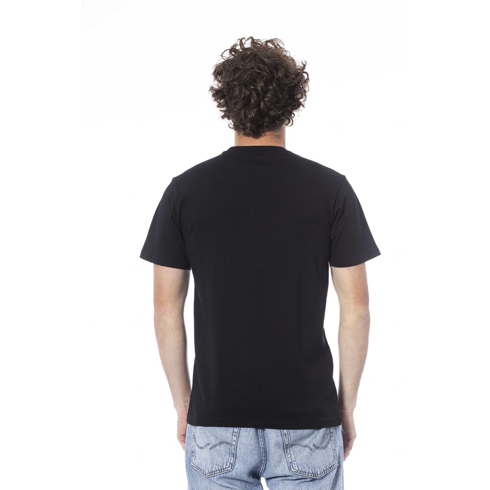 Cavalli Class Black Cotton Men TShirt