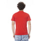 Cavalli Class Red Cotton Men T-Shirt