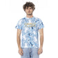 Cavalli Class Light Blue Cotton Men T-Shirt