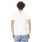 Cavalli Class White Cotton Men T-Shirt