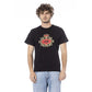 Cavalli Class Black Cotton Men T-Shirt