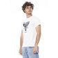 Cavalli Class White Cotton Men T-Shirt