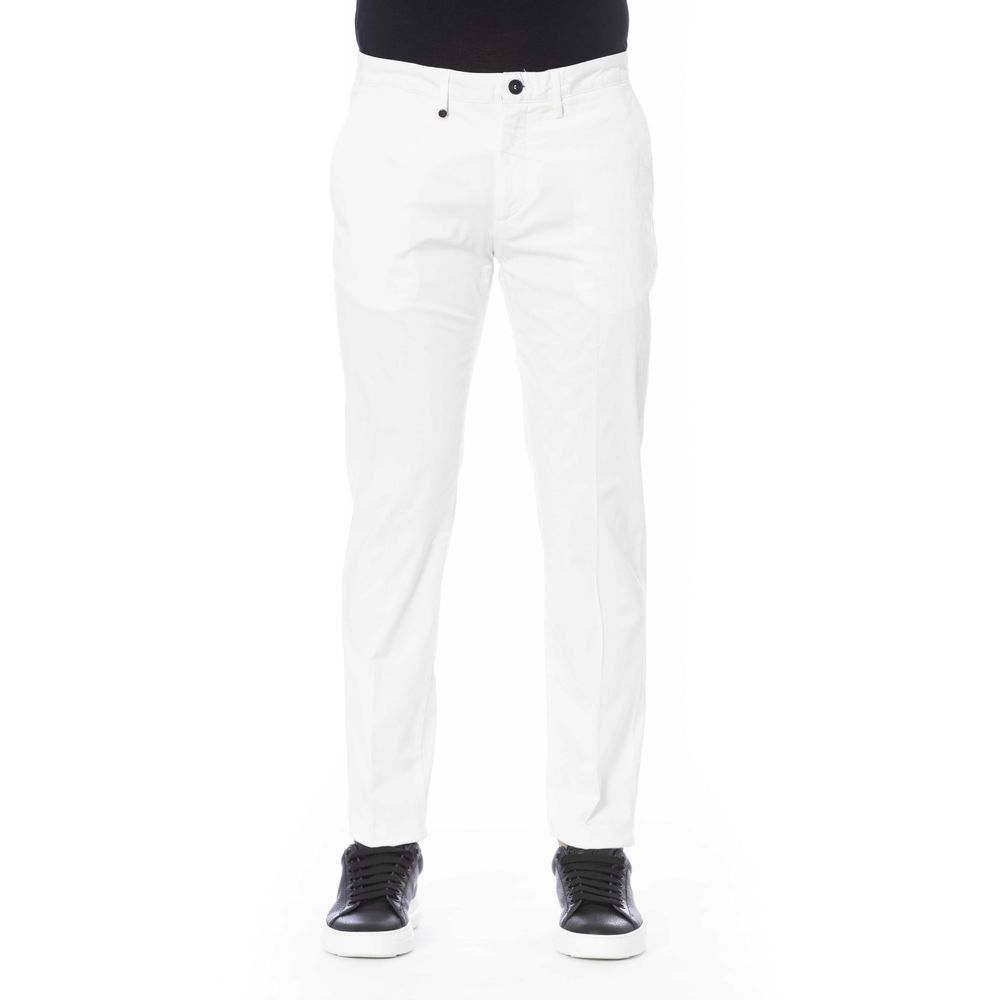 Distretto12 White Cotton Men Pants