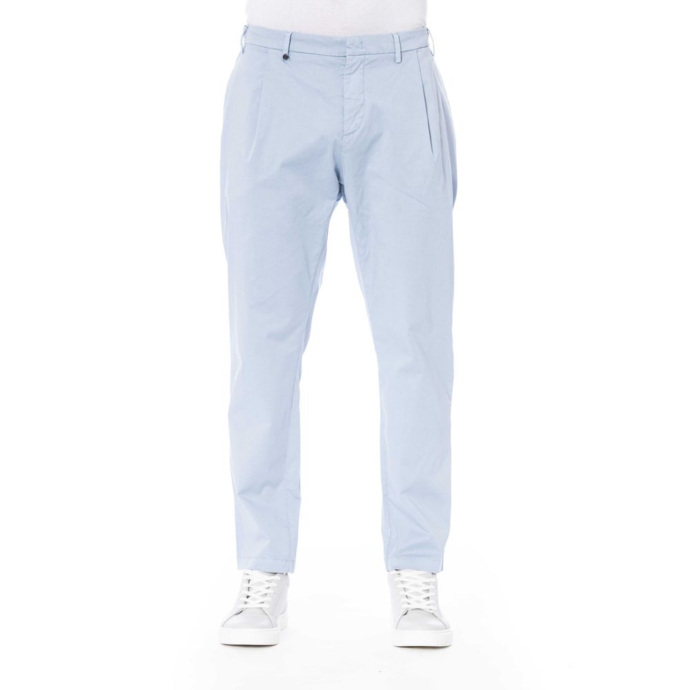 Distretto12 Light Blue Cotton Men Pant