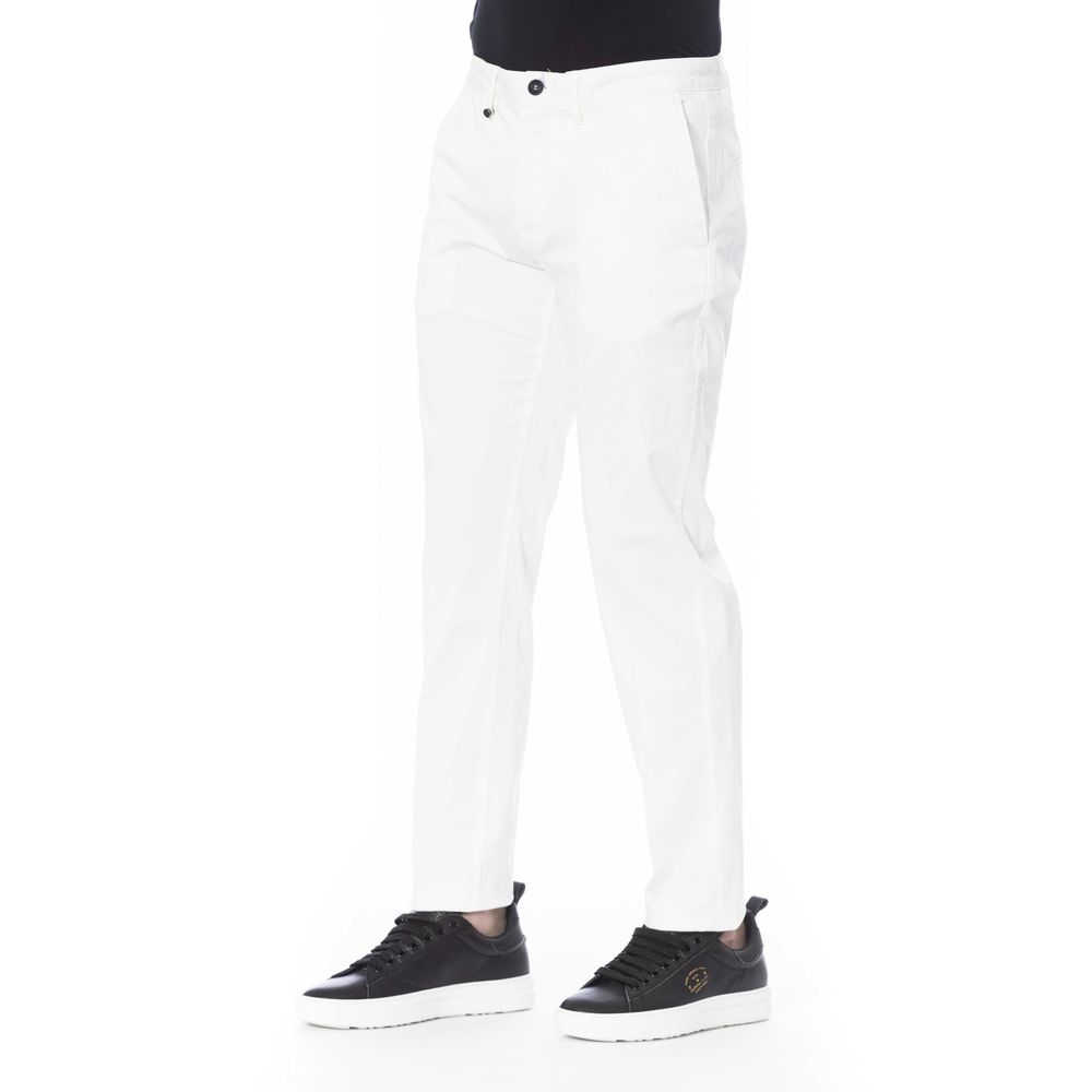 Distretto12 White Cotton Men Pants