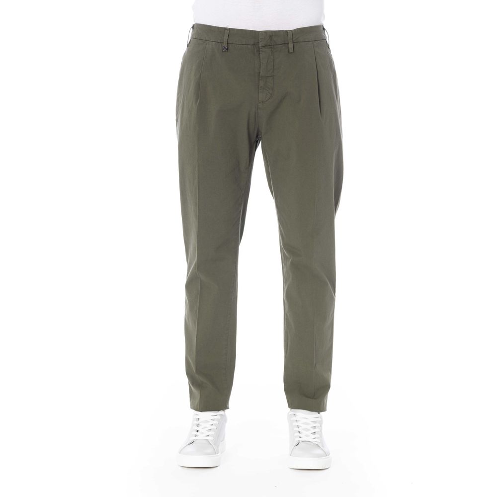 Distretto12 Green Cotton Men Pant