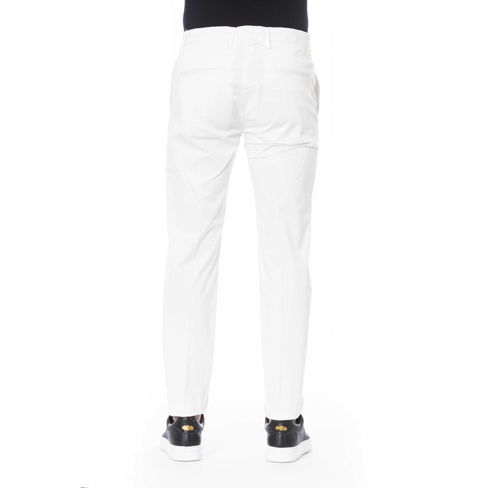 Distretto12 White Cotton Men Pants