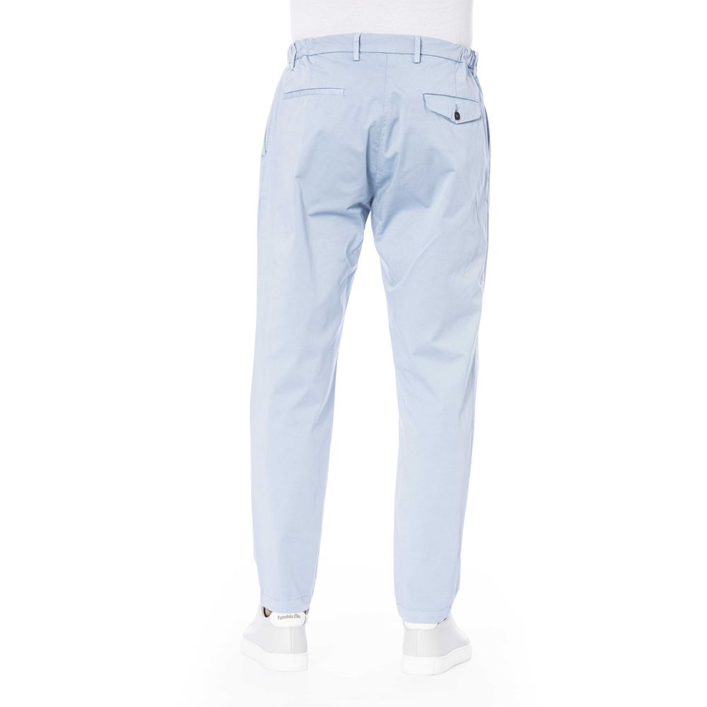 Distretto12 Light Blue Cotton Men Pant