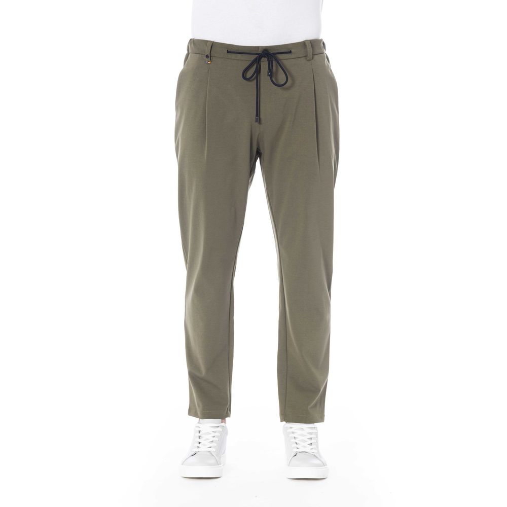 Distretto12 Green Cotton Men Pant