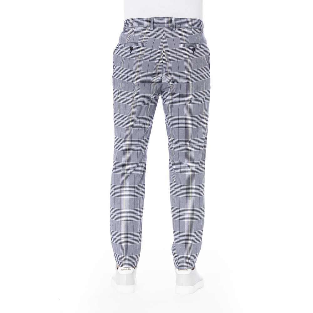 Distretto12 Blue Polyester Men Pant