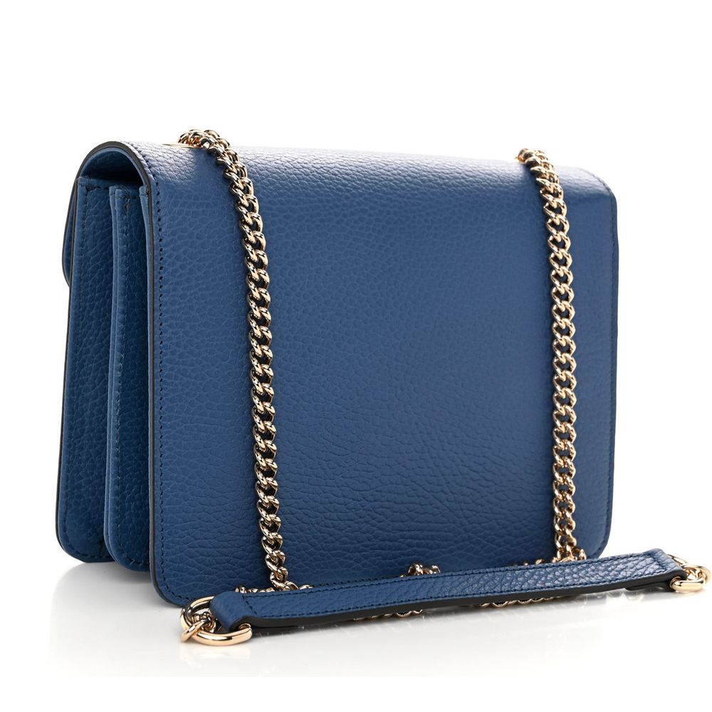 Gucci Blue Leather Crossbody Bag