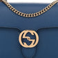 Gucci Blue Leather Crossbody Bag