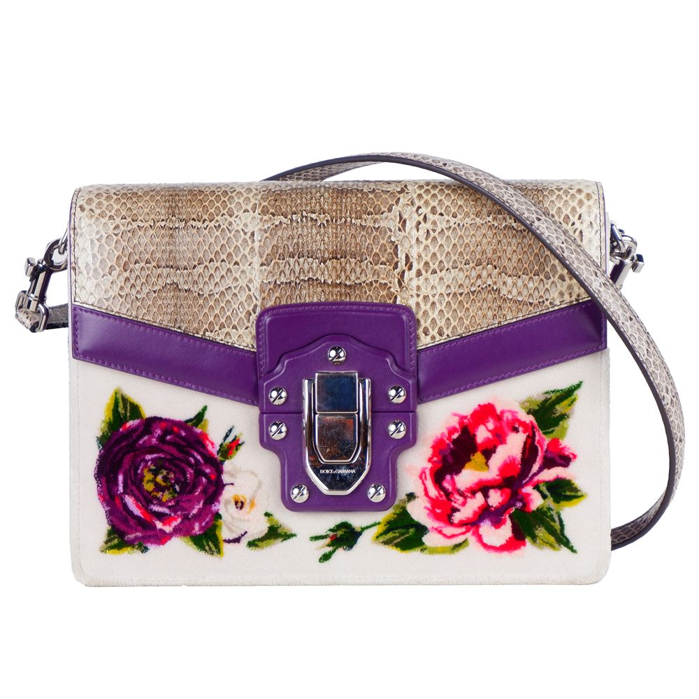 Dolce & Gabbana Multicolor Leather Di Calfskin Crossbody Bag