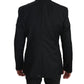 Dolce & Gabbana Black Slim Jacket Coat MARTINI Blazer