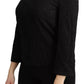 Dolce & Gabbana Black Lace Long Sleeves Blouse STAFF Top