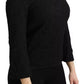 Dolce & Gabbana Black Lace Long Sleeves Blouse STAFF Top