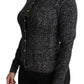 Dolce & Gabbana Black Virgin Wool Pre-Owned Cardigan Sweater