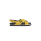 Cerruti 1881 Yellow Leather Women Sandal