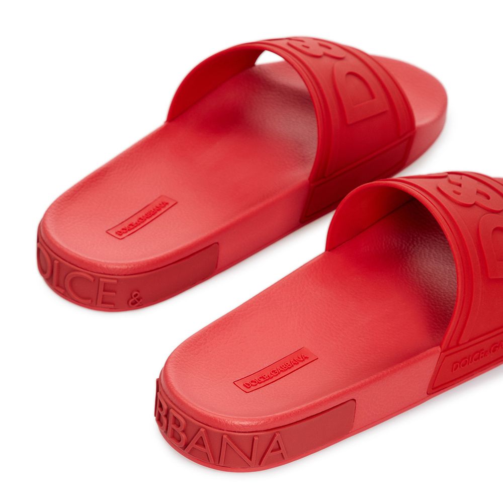 Dolce & Gabbana Red Polyethylene Sandal