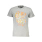 Cavalli Class Gray Cotton T-Shirt