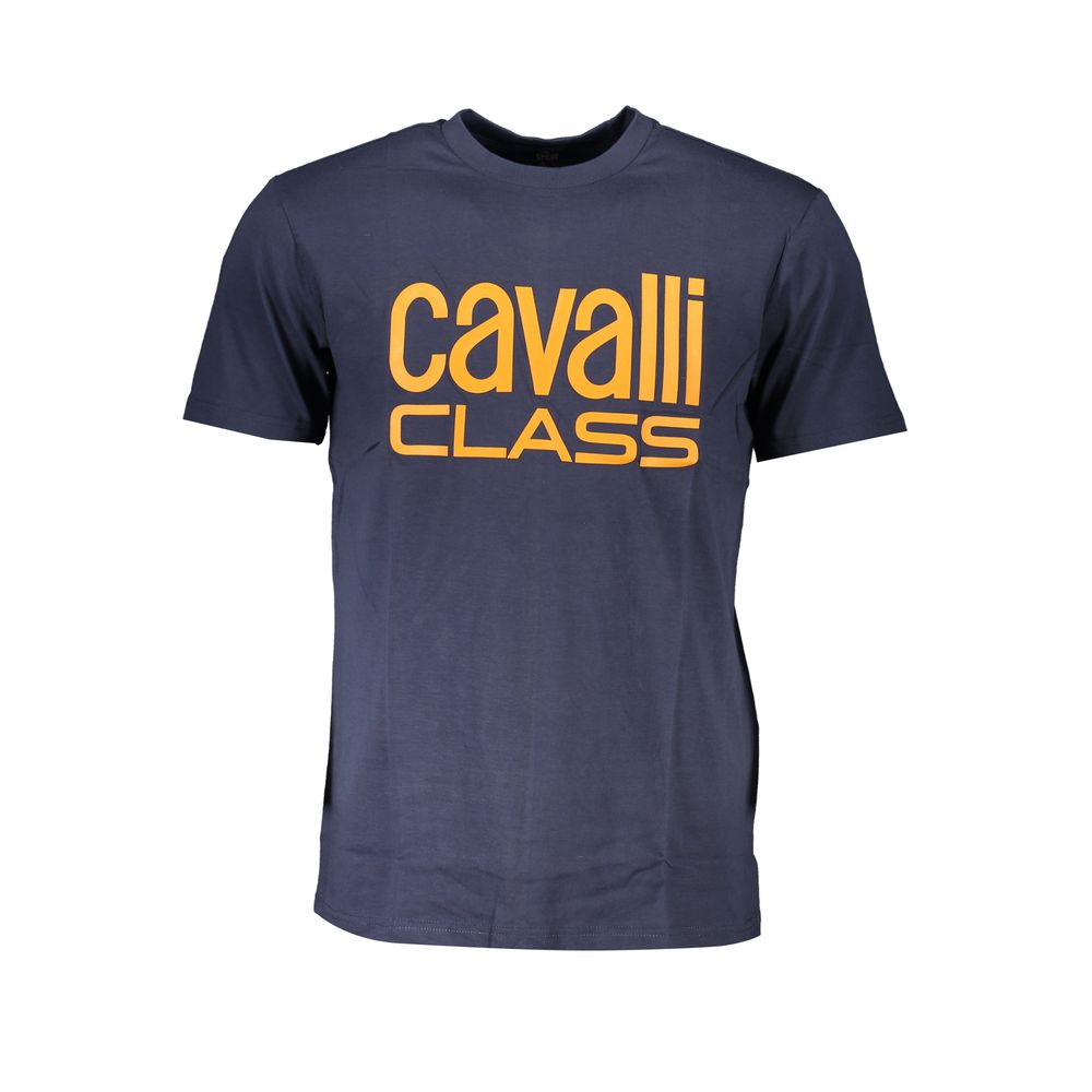 Cavalli Class Blue Cotton T-Shirt