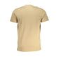 Cavalli Class Beige Cotton T-Shirt