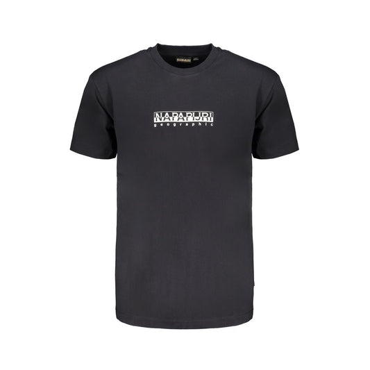 Napapijri Black Cotton T-Shirt