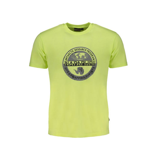 Napapijri Yellow Cotton T-Shirt