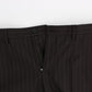 Dolce & Gabbana Elegant Brown Striped Three-Piece Tuxedo