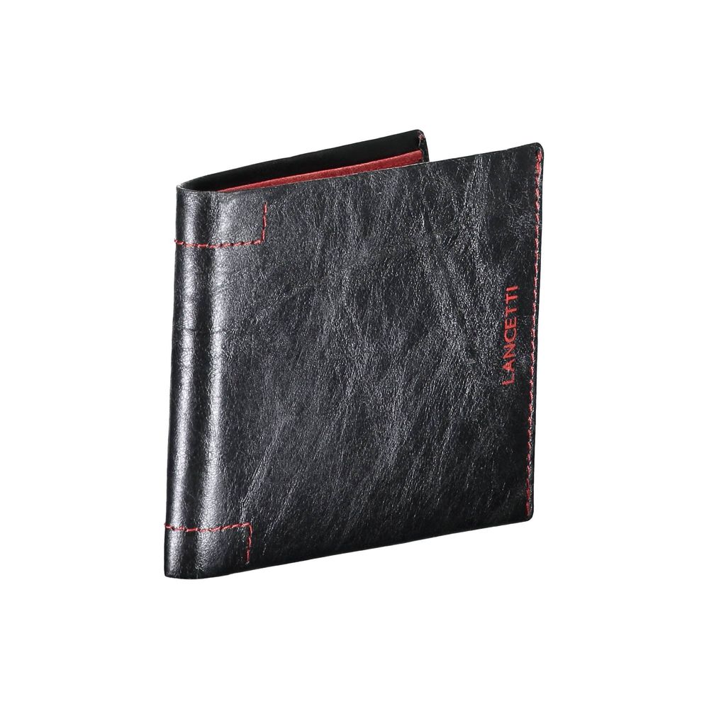 Lancetti Black Leather Wallet